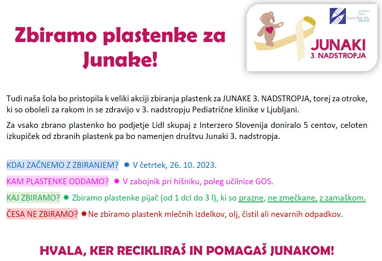 zbirajmo plastenke slika
